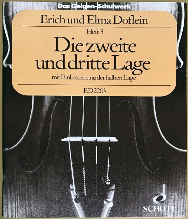 dof line violin textbook no. 1,2,3, volume import musical score DOFLEIN Der Anfang des Geigenspiels foreign book 