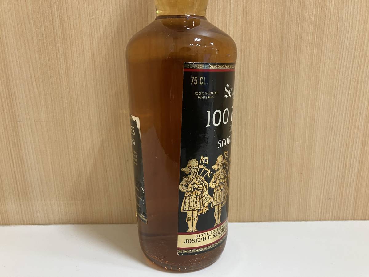 ☆　未開栓　　Seagram's 100 Pipers De luxe シーグラム 100 パイパーズ デラックス スコッチウイスキー　750ml　43%　古酒　管BRAR_画像4