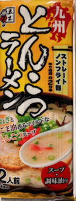 激安3箱買い　NEW 　九州とんこつラーメン　　　五木食品　　ねぎとごま油　香マイルドな豚骨スープ　おすすめ1210120_画像2