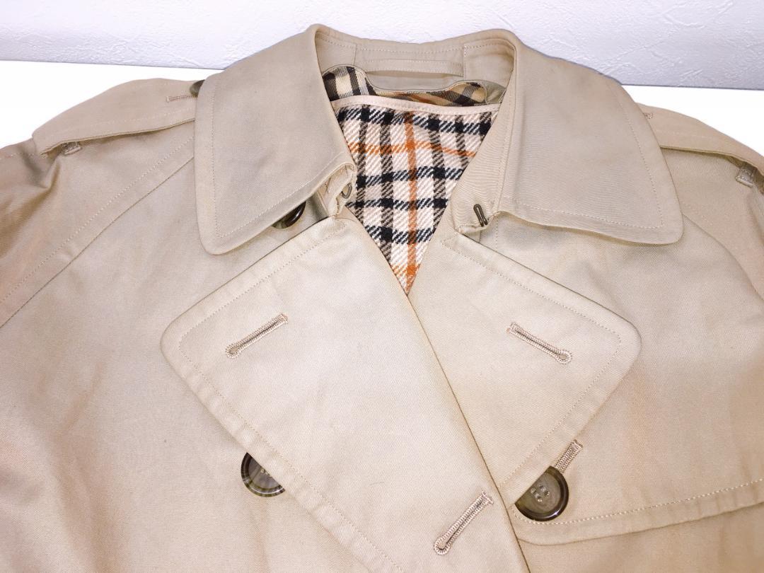 DAKS ベージュ トレンチコート Mサイズ 10847】 美品 DAKS ダックス トレンチコート Mサイズ ベージュ