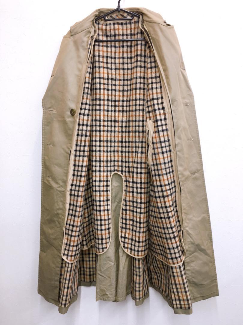 DAKS ベージュ トレンチコート Mサイズ 10847】 美品 DAKS ダックス トレンチコート Mサイズ ベージュ