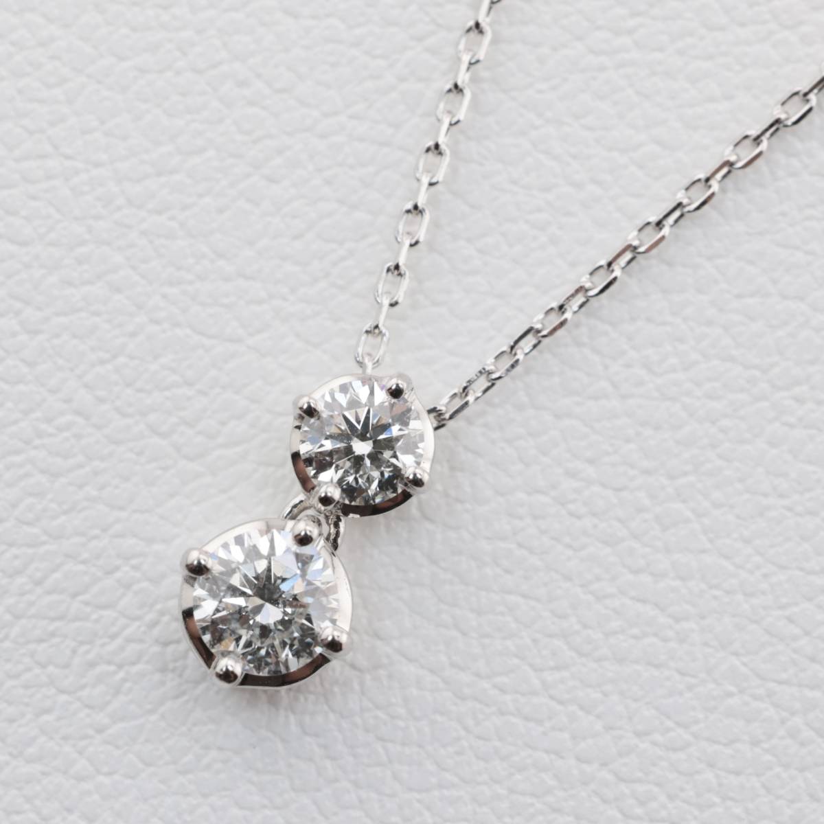 Pt950 Pt850 ヴァンドーム青山 ダイヤモンド 0.192ct 0.122ct ネックレス_画像2