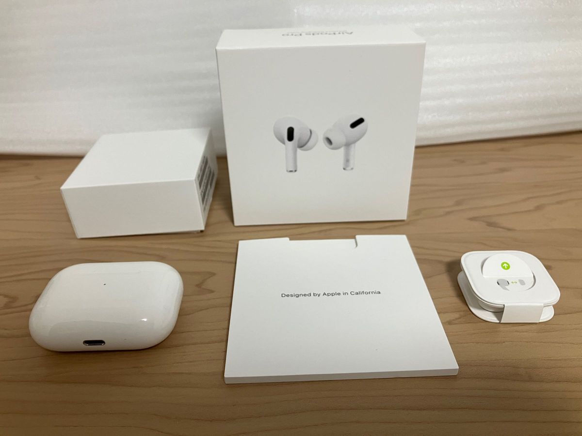 【ノイズ音あり】AirPods Pro  ワイヤレスイヤホン Apple アップルイヤフォン　ホワイト白純正品 MWP22J/A 
