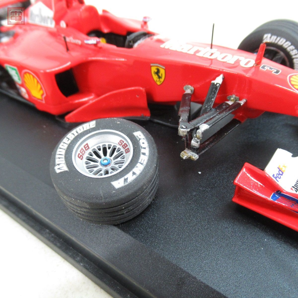 完成品 タメオ 1/24 フェラーリ F1 2000 日本GP 2000 M.シューマッハ 世界チャンピオン TAMEO Kits FERRARI 破損有 ジャンク【20_画像6