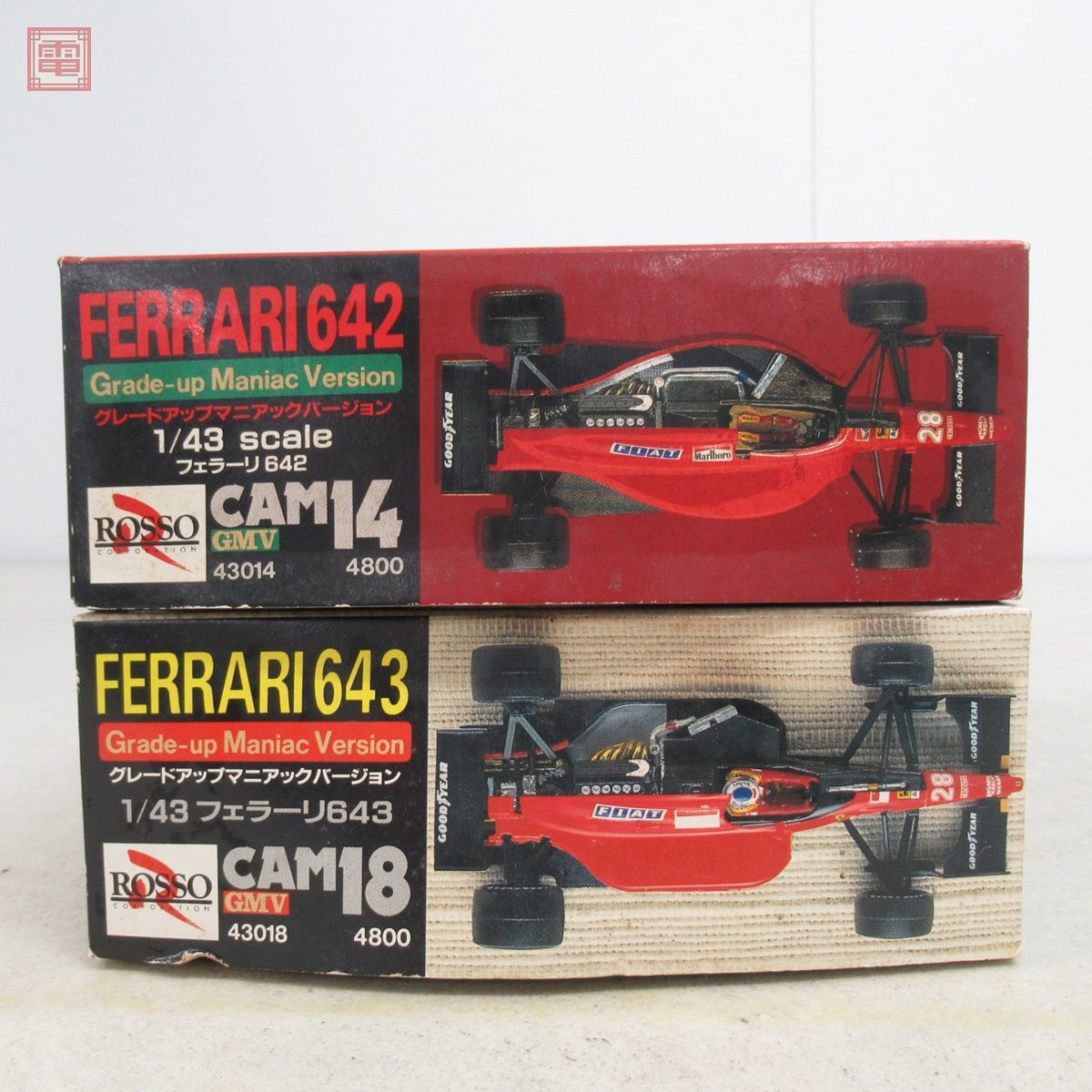 未組立 ロッソ 1/43 フェラーリ 642/フェラーリ 643 計2個セット グレードアップマニアックバージョン ROSSO FERRARI【20_画像2