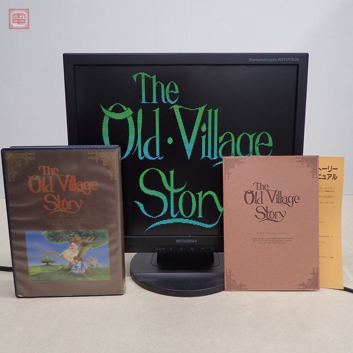 PC-8801SR 5インチFD オールド ヴィレッジ ストーリー エニックス The Old Village Story ENIX 箱説付 起動OK【10_画像1