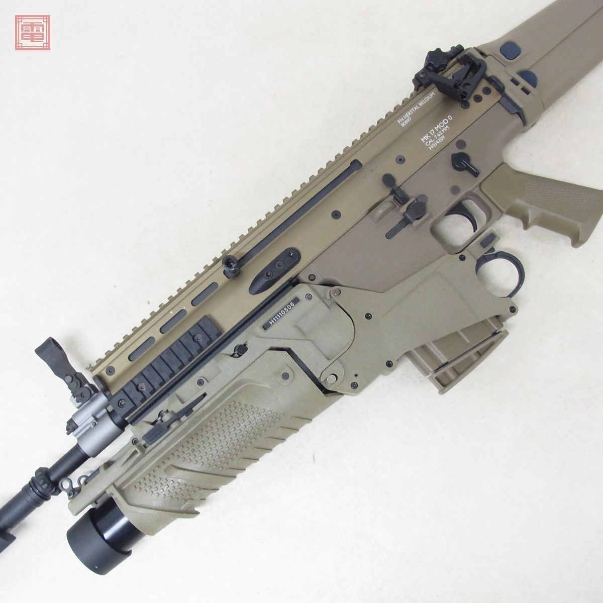 東京マルイ 次世代電動ガン スカーH フラットダークアース スカー ヘビー SCAR-H サイレンサー+EGMLグレネードランチャー付 現状品【40_画像6