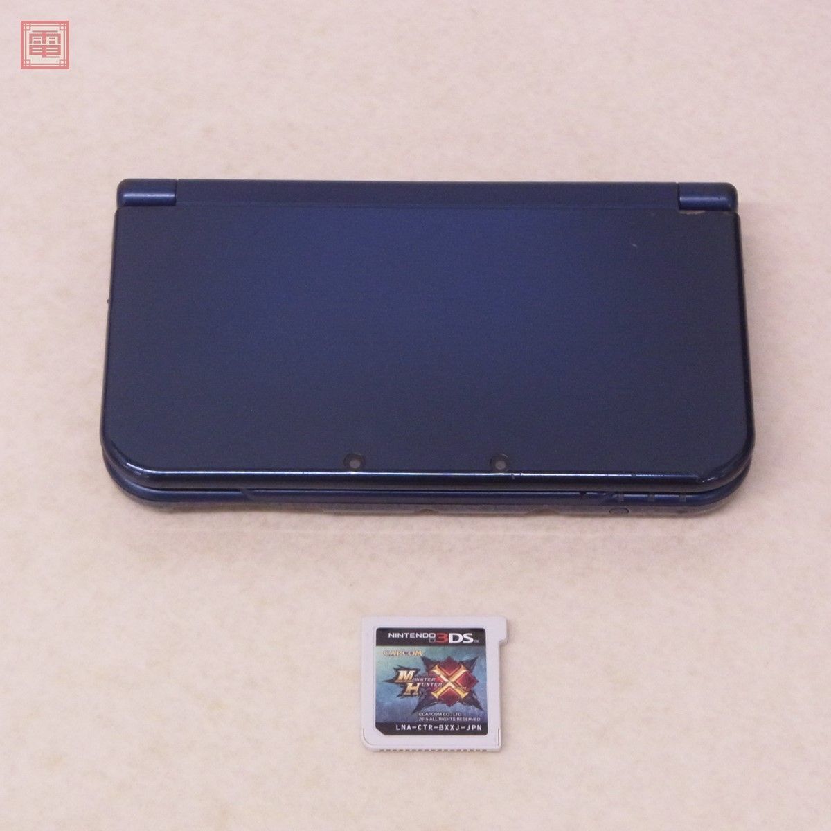 動作品 new ニンテンドー3DS LL 本体 メタリックブルー METALLIC BLUE RED-001 Nintendo ニンテンドー 任天堂 ソフト付【10_画像1