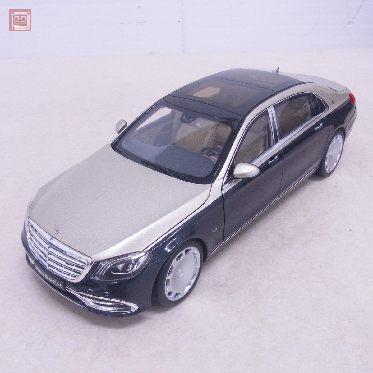 ノレブ 1/18 メルセデス マイバッハ S 650 ブルー シルバー Mercedes-Maybach S-Class NOREV【20_画像3