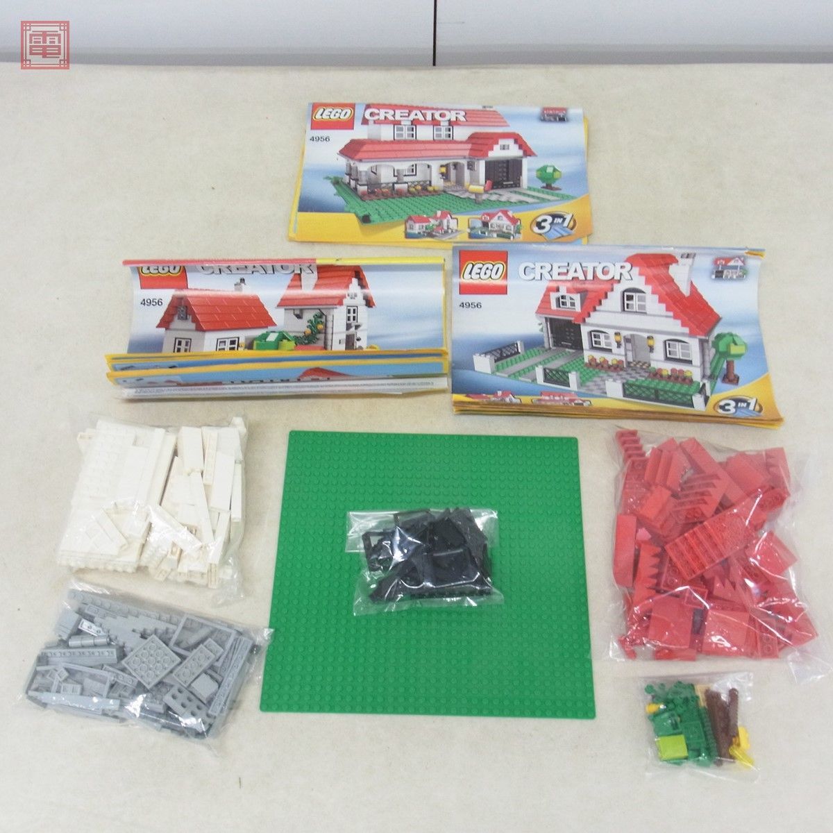 レゴ クリエイター 4954 別荘/4956 ハウス/6754 ファミリーホーム 計3点セット LEGO CREATOR 現状品【40_画像3