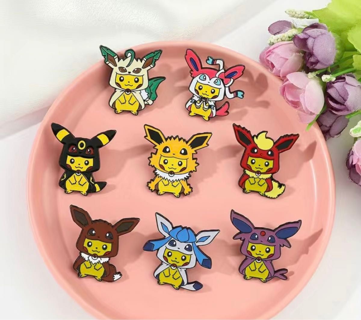 ポケモン イーブイ ニンフィア ピカチュウ ピンバッジ ピンズ 可愛いピカチュウ ピンバッジ ニンフィアポンチョ|Yahoo!フリマ