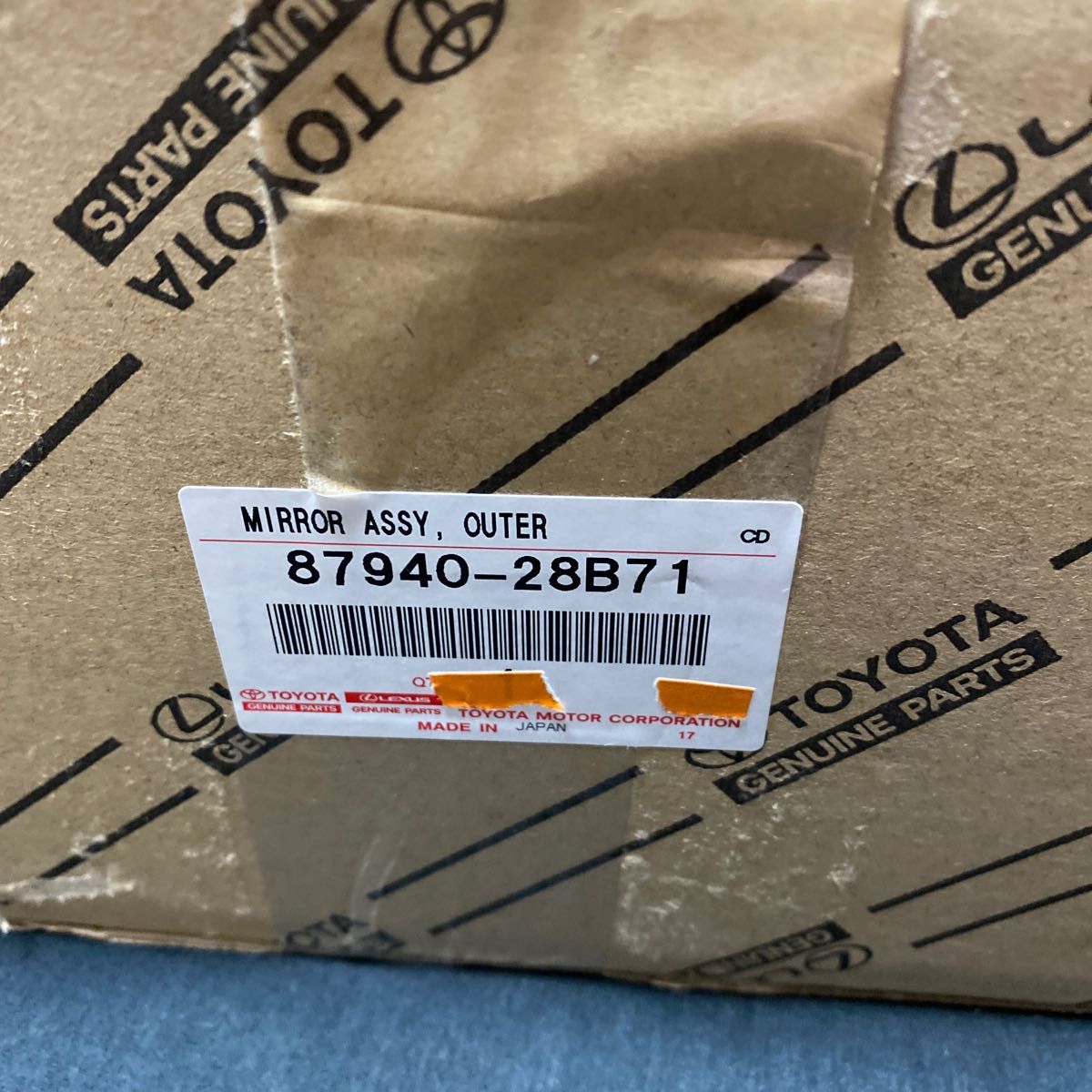 TOYOTAトヨタ純正 ノア サイドミラーLH 87940-28B71 新品未使用 TOYOTAトヨタ純正 ノア サイドミラーLH 87940-28B71 新品未使用
