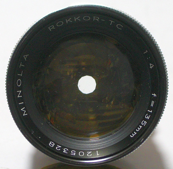 即決 (k3946) MINOLTA ROKKOR-TC 1:4 f=135mm プリセット絞り　ジャンク扱い_画像3