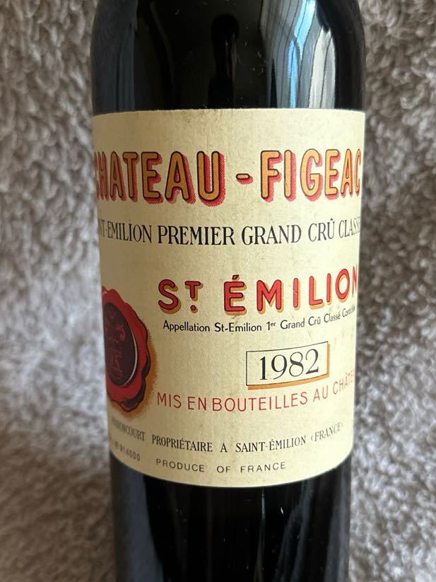 シャトー フィジャック サン テミリオン プルミエ グラン クリュ クラッセ Chateau Figeac Saint Emilion Premier Grand Cru Classe 1982_画像2