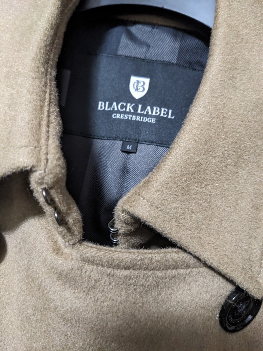 極美品 ブラックレーベルクレストブリッジ ナポレオンコート トレンチコート バーバリー ブラックレーベル クレストブリッジ コート 羊毛