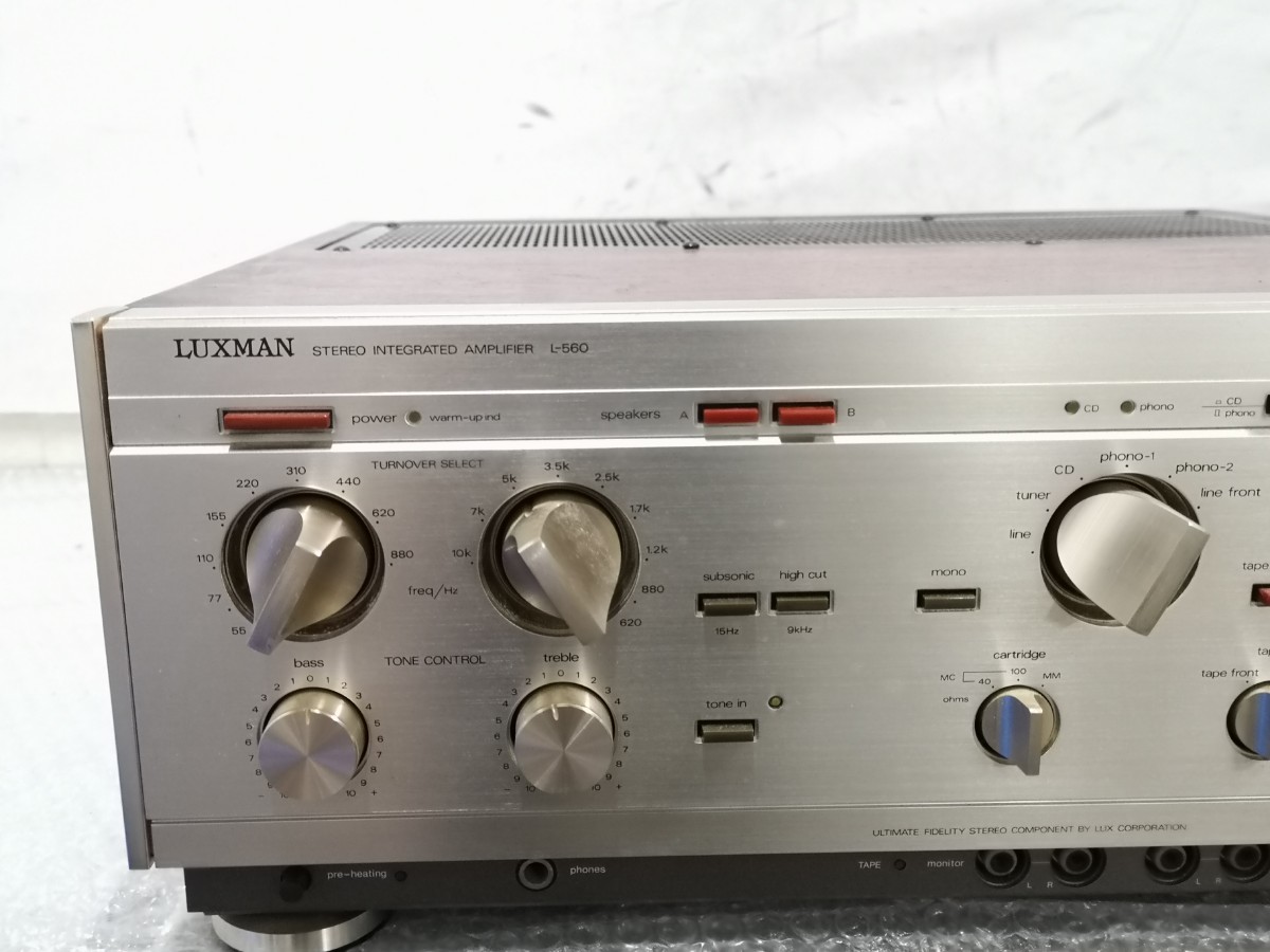 LUXMAN L-560 プリメインアンプ ジャンク015_画像2