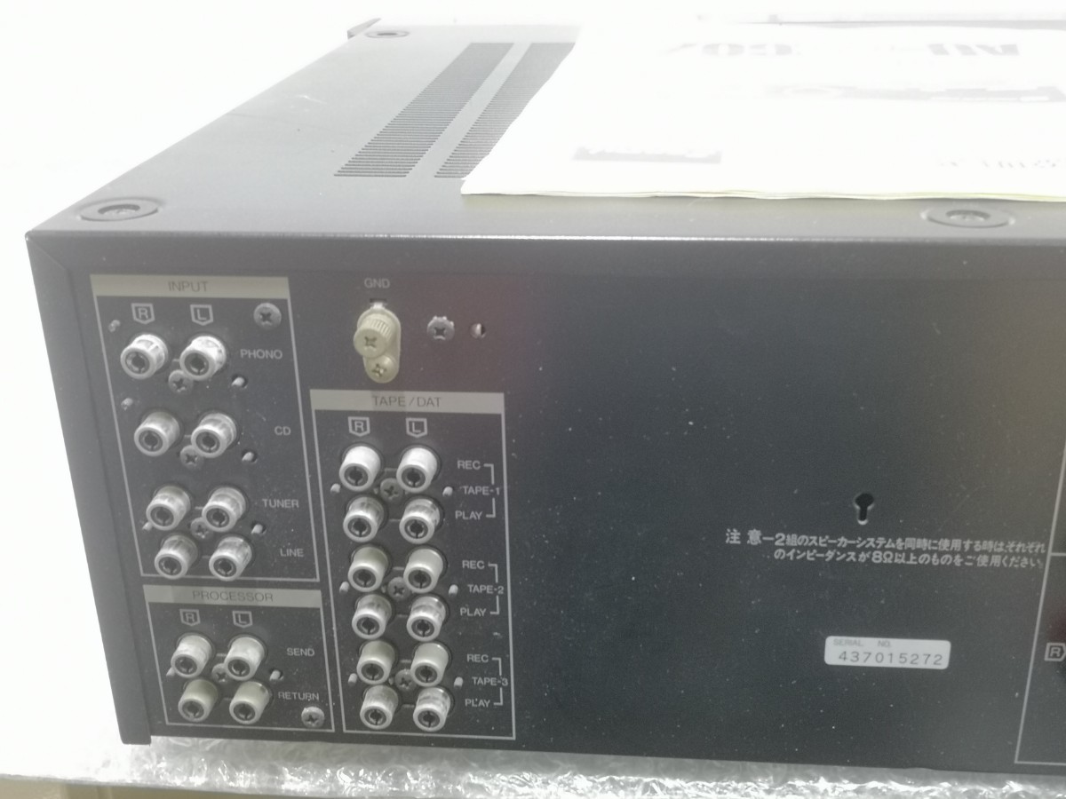 Sansui AU-α607 pre-main amplifier instructions attaching used 