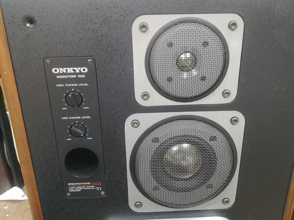 ONKYO MONITOR 100 スピーカーペア ジャンク953 ONKYO MONITOR 100 スピーカーペア ジャンク953