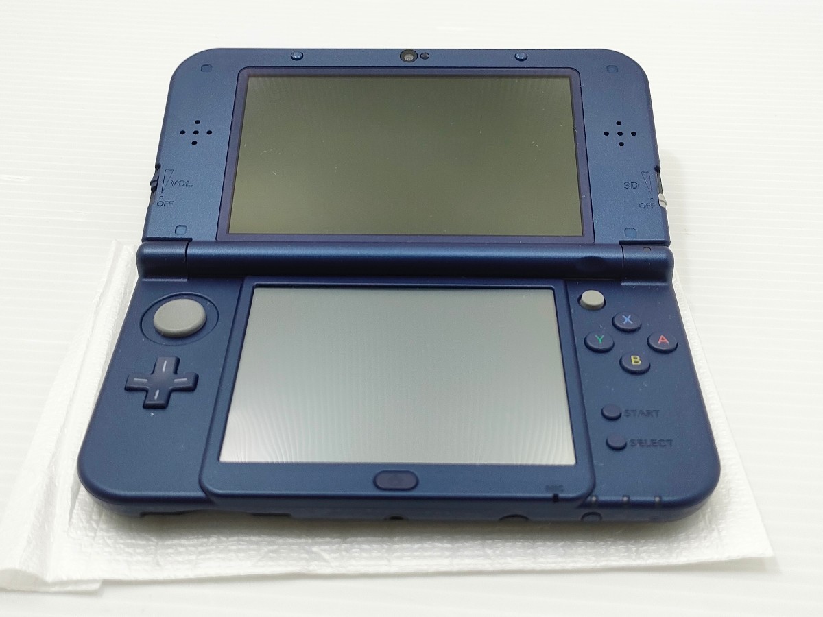 【１円スタート】 Newニンテンドー3DSLL メタリックブルー 動作品 状態良好 本体 アダプター 外箱 付属 Nintendo 3DS ニンテンドー DS _画像9