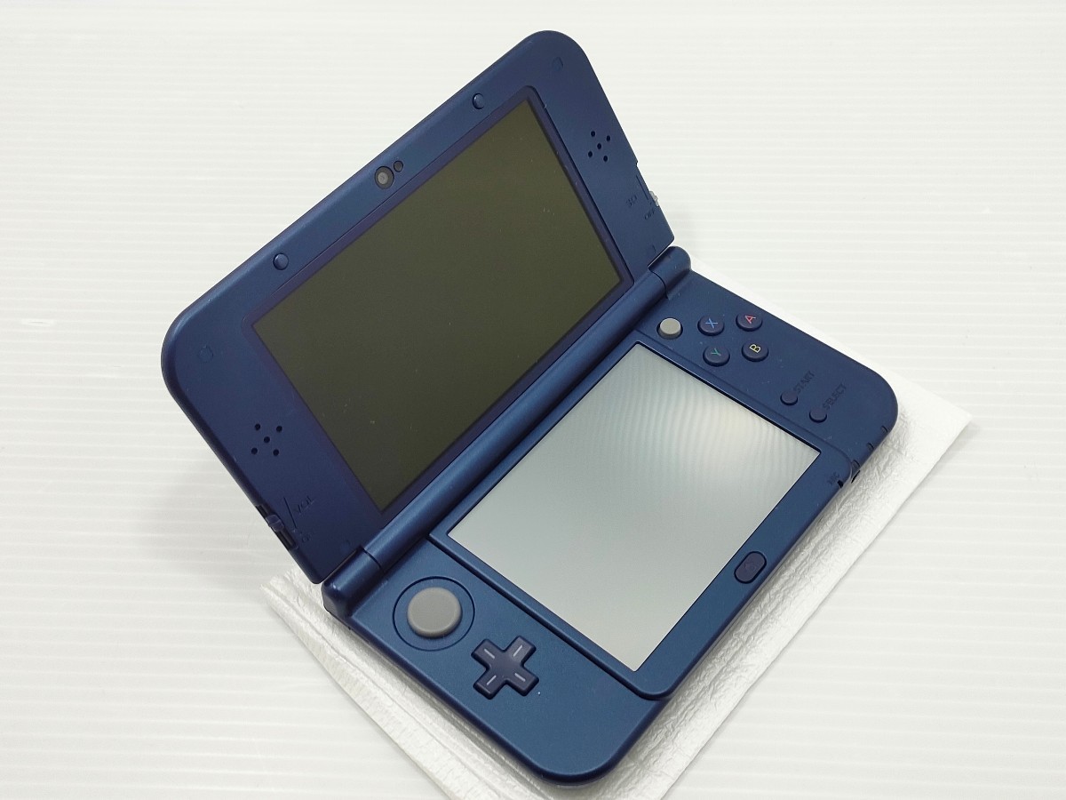 【１円スタート】 Newニンテンドー3DSLL メタリックブルー 動作品 状態良好 本体 アダプター 外箱 付属 Nintendo 3DS ニンテンドー DS _画像6