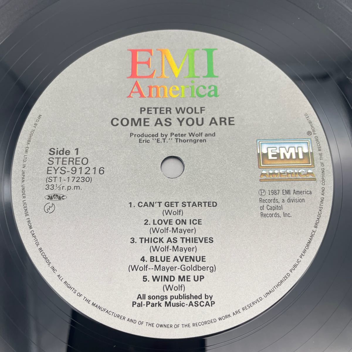【帯付】ピーター・ウルフ/Peter Wolf/Come as You Are/J.gails Band/レコード/LP/_画像4
