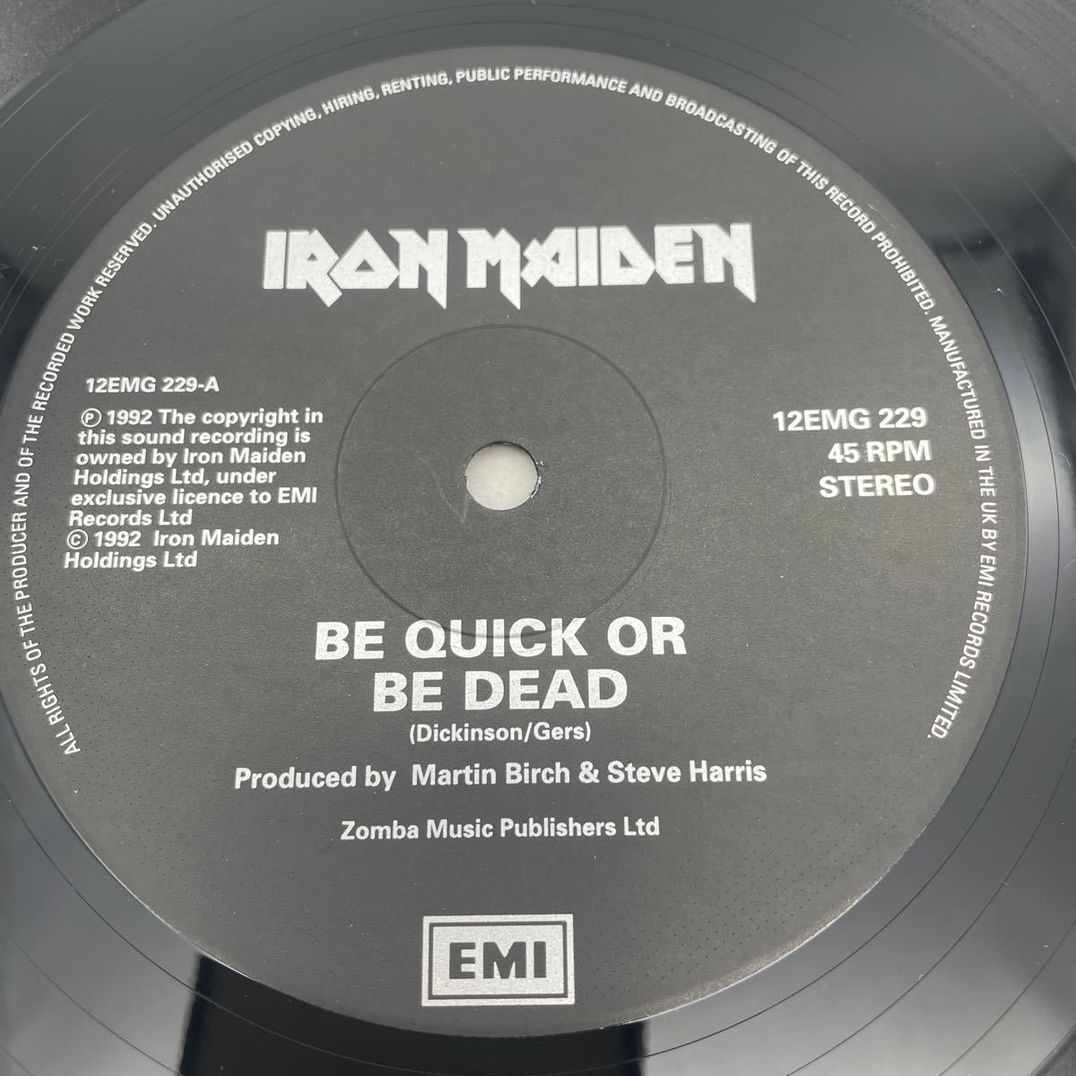 【UK盤】アイアン・メイデン/Iron Maiden/Be Quick or Dead/レコード/12inch_画像5