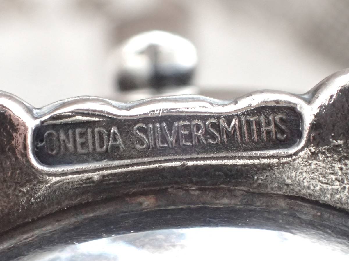  原文:ONEIDA SILVERSMITHS アンティーク 純銀P シルバー ヴィクトリアン 蓋付き シュガーポット 小物入れ