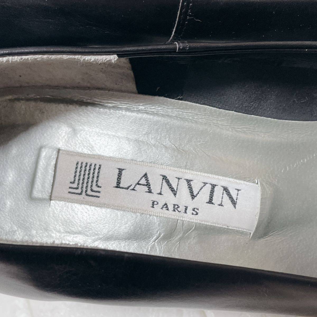 LANVIN ランバン　パンプス　サイズ6　23.5cm　ブラック　黒　日本製　シューズ　靴　ヒール　ミュール　レディース_画像7