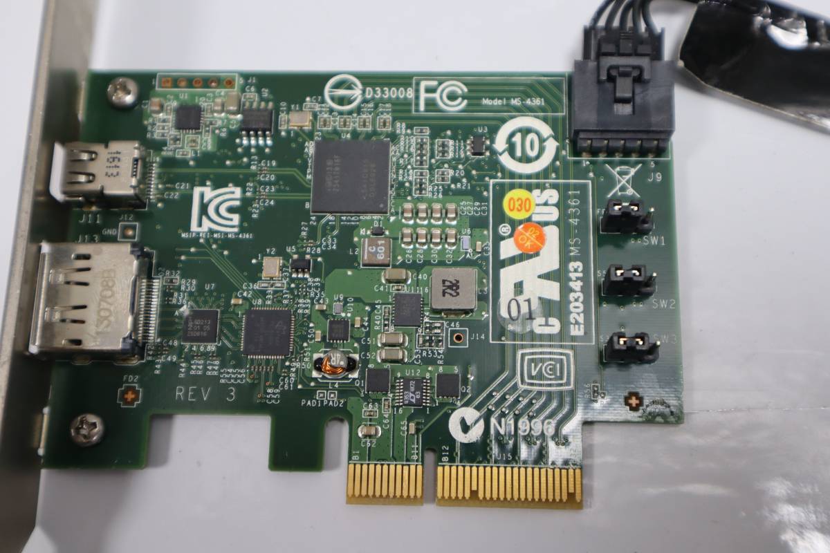 E6233 Y HP Z240 Z440 Z640 Z840用Thunderbolt-2 PCI-E X4 Card★753732-001 / 743098-002_画像2