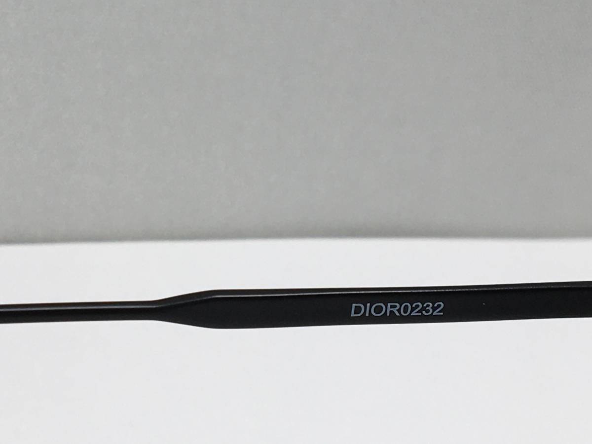 【パケプラ無料】正規極美品 DIOR HOMME ディオールオム 眼鏡 アイウェア メガネフレーム DIOR0232 デモレンズ付 度入り[p1071]_画像6