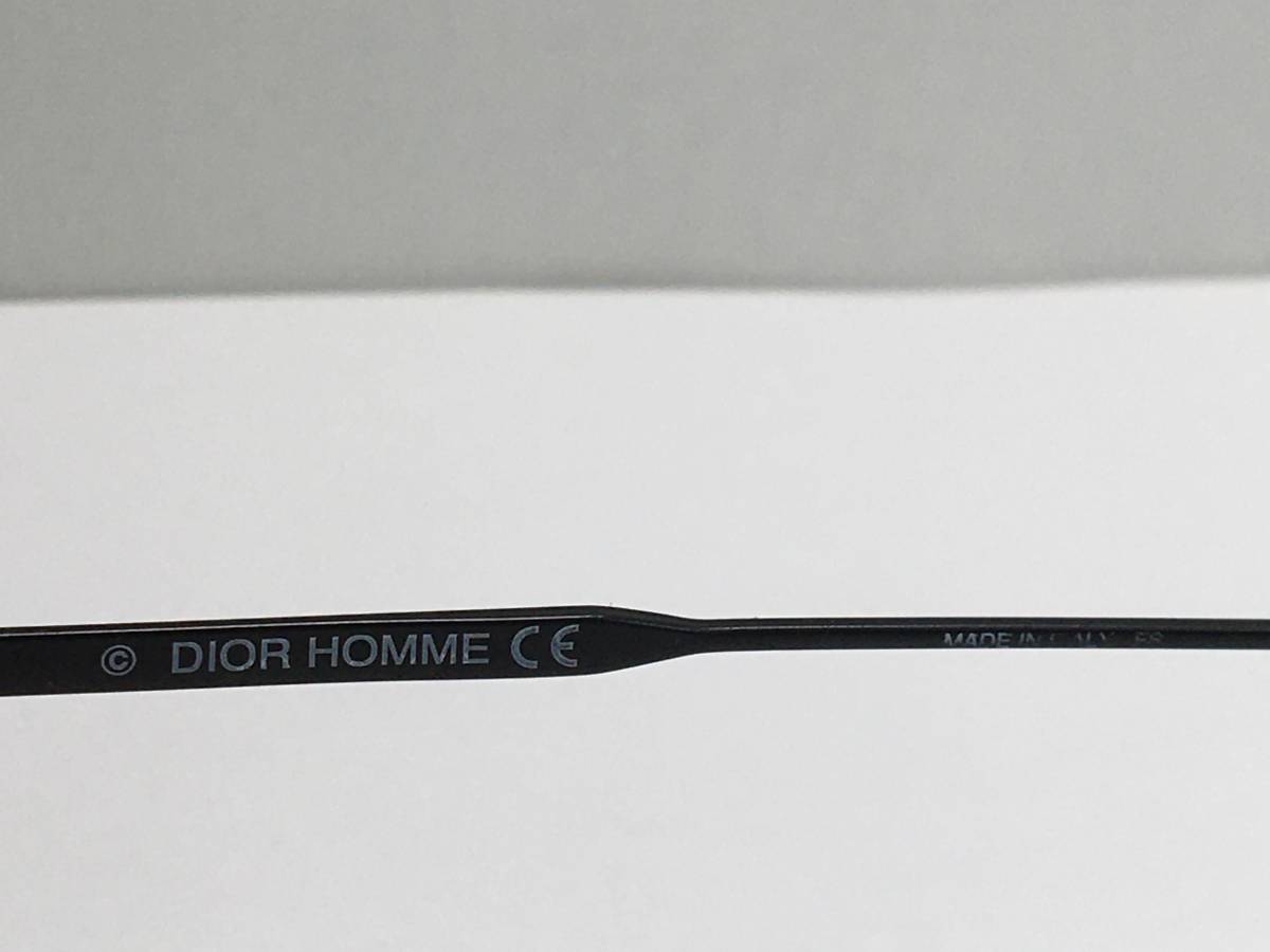 【パケプラ無料】正規極美品 DIOR HOMME ディオールオム 眼鏡 アイウェア メガネフレーム DIOR0232 デモレンズ付 度入り[p1071]_画像7