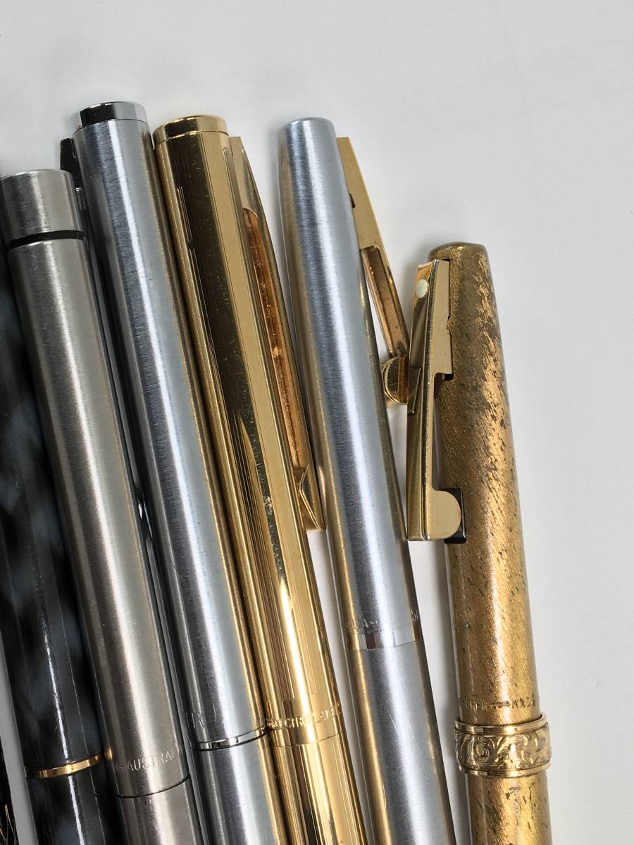 【パケ無料】 難有/インク無し/ジャンク/美品含む シェーファー SHEAFFER ボールペン 万年筆 14k有 9本まとめ セット 筆記未確認[]_画像8