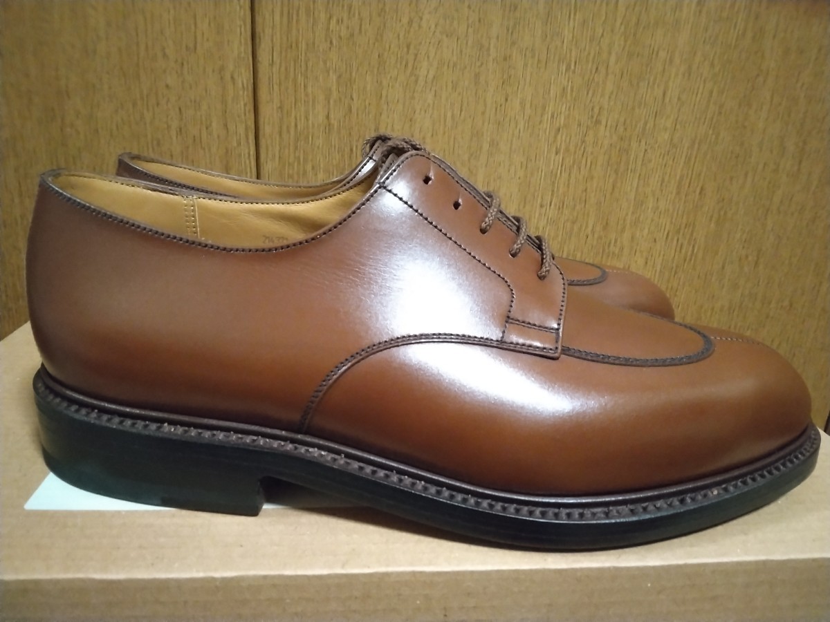 ★新品未使用 国内正規品 J.M. WESTON Split Toe Classic Derby 598 ハーフハントタン　ボックスカーフ サイズ 6/D_画像3