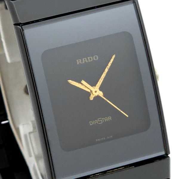 1円 RADO ラドー ダイアスター 206.0295.3 QZ 動作品 セラミック KN1172T（HH 05）_画像1