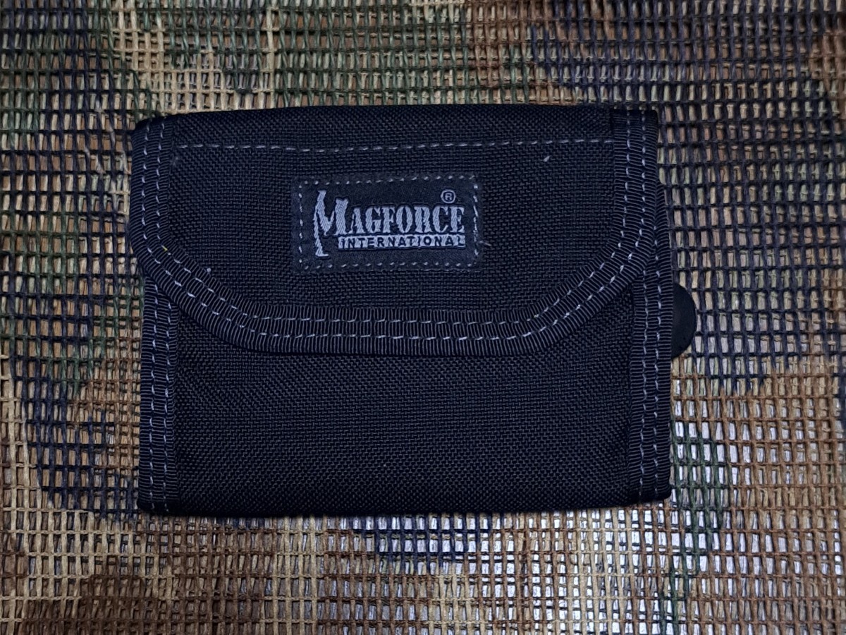 MAGFORCE ナイロンウォレット　マグフォース コインケース 財布 ブラック ミニ財布 　military　ミリタリー　タスマニアンタイガー　AVREX_画像1