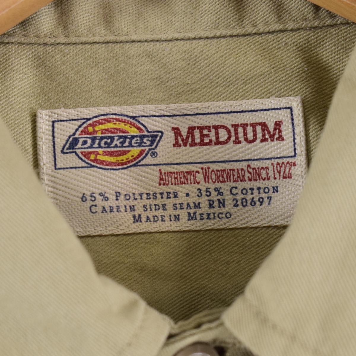 古着 ディッキーズ Dickies 半袖 ワークシャツ メンズL /eaa258515 【LP2311】_画像3