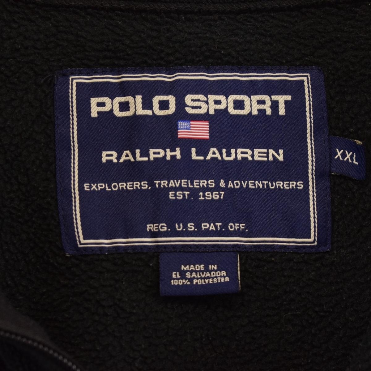 古着 ラルフローレン Ralph Lauren POLO SPORT ポロスポーツ ハーフジップ フリースプルオーバー メンズXXL /eaa389907_画像3