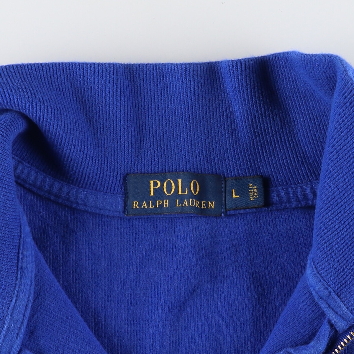 古着 ラルフローレン Ralph Lauren POLO RALPH LAUREN コットンニットハーフジップセーター メンズL /eaa398072_画像3