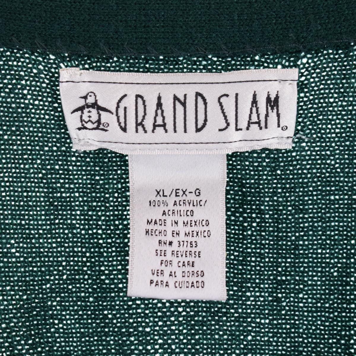 古着 GRAND SLAM アクリルニットカーディガン メンズXL /eaa309768 【SS2312】_画像3