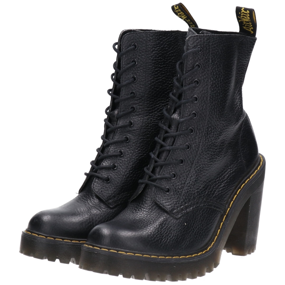 古着 ドクターマーチン Dr.Martens チャンキーヒール 10ホールブーツ UK6 レディース24.5cm /saa009577_画像1