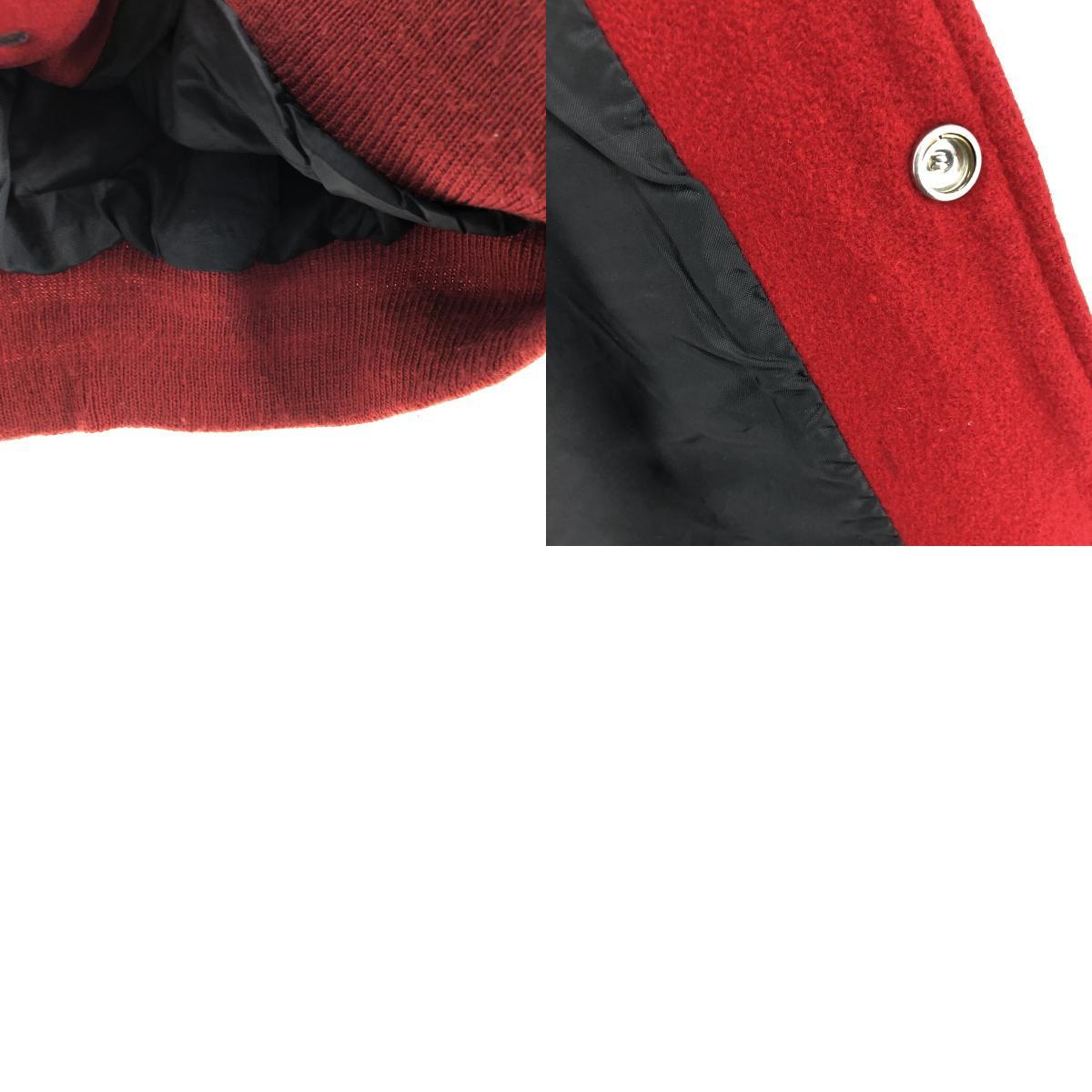  б/у одежда 80 годы BUTWIN рукав кожа шерсть куртка Award жакет балка City жакет USA производства мужской M Vintage /eaa405725