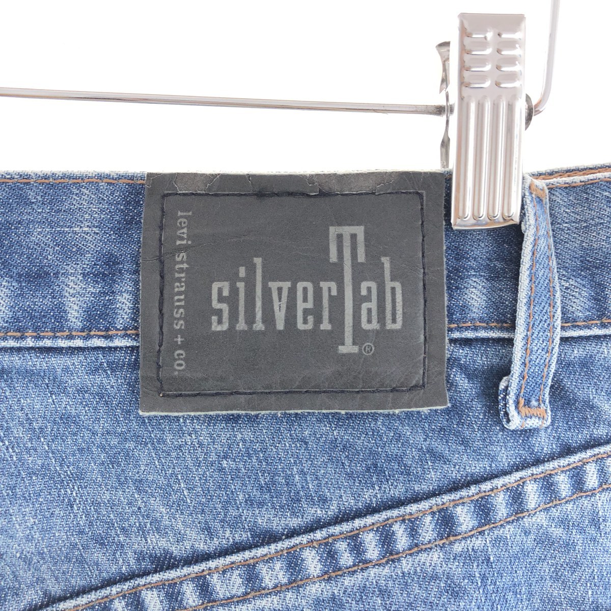 古着 00年代 リーバイス Levi's SILVER TAB シルバータブ LOOSE ルーズ デニムパンツ メンズw32 /taa003270_画像4