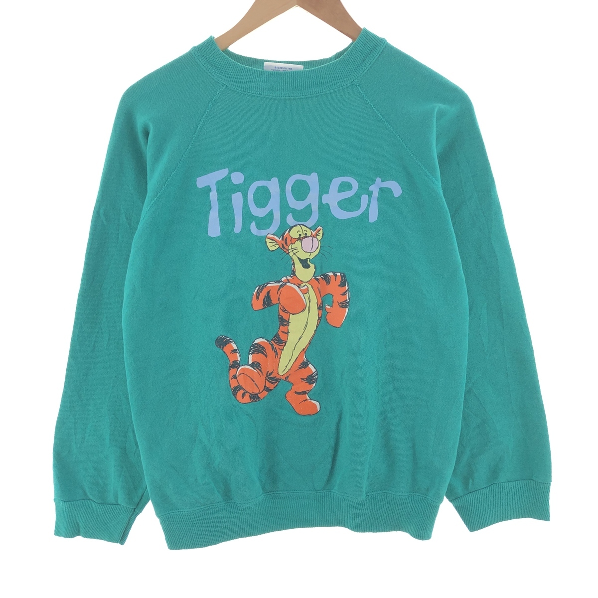 古着 90年代 Pooh Tigger ティガー キャラクタースウェットシャツ トレーナー USA製 メンズL ヴィンテージ /taa003531_画像1