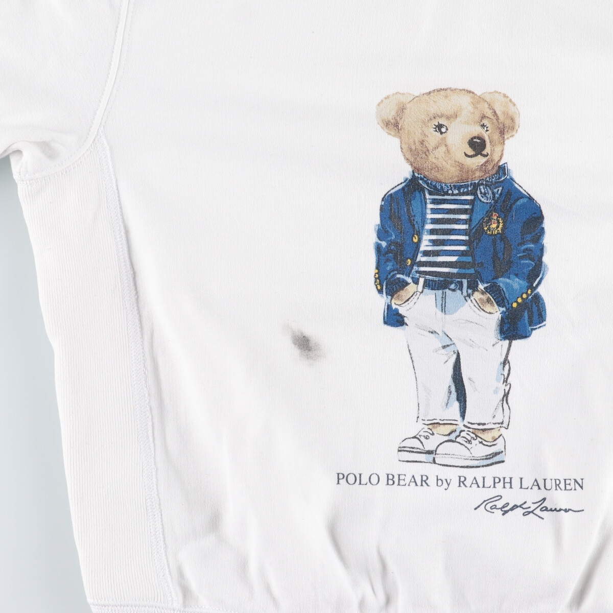  б/у одежда Ralph Lauren Ralph Lauren POLO RALPH LAUREN Polo Bear принт спортивная фуфайка футболка женский M /eaa405914