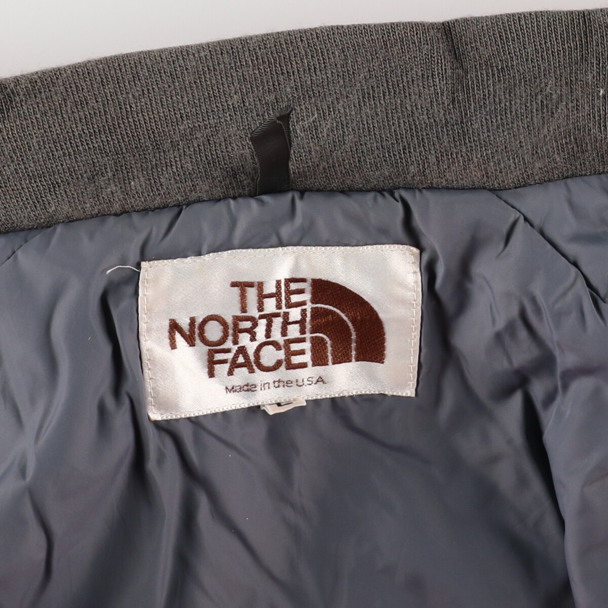 古着 80年代 ザノースフェイス THE NORTH FACE 茶タグ 中綿マウンテンパーカー USA製 メンズL ヴィンテージ /evb004088_画像4