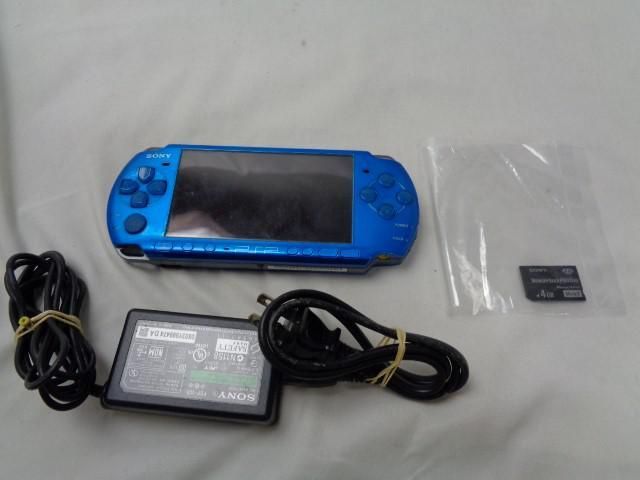 同梱可】中古品 ゲーム PSP 本体 PSP3000 ブルー 動作品 初期化済み