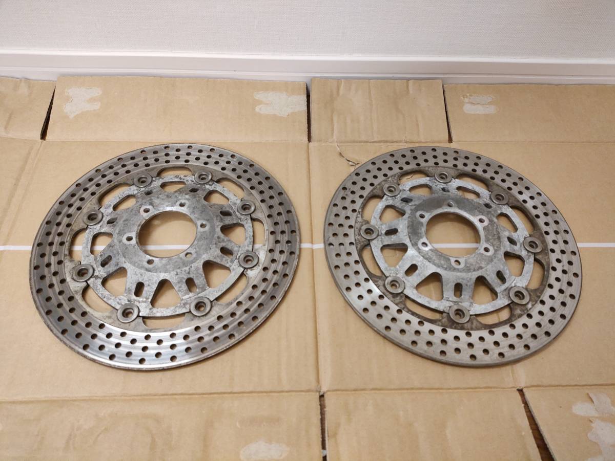 【美品】ホンダNSR250R MC21・MC28 純正フロントブレーキディスクローター 2枚 276mm 残厚3.85mm、3.90mm_画像4