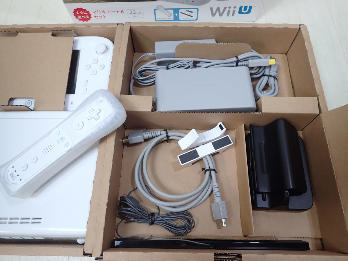 任天堂 Nintendo Wii U マリオカート 8 セット shiro 32GB WUP-S-WAGH 中古 D492_画像6