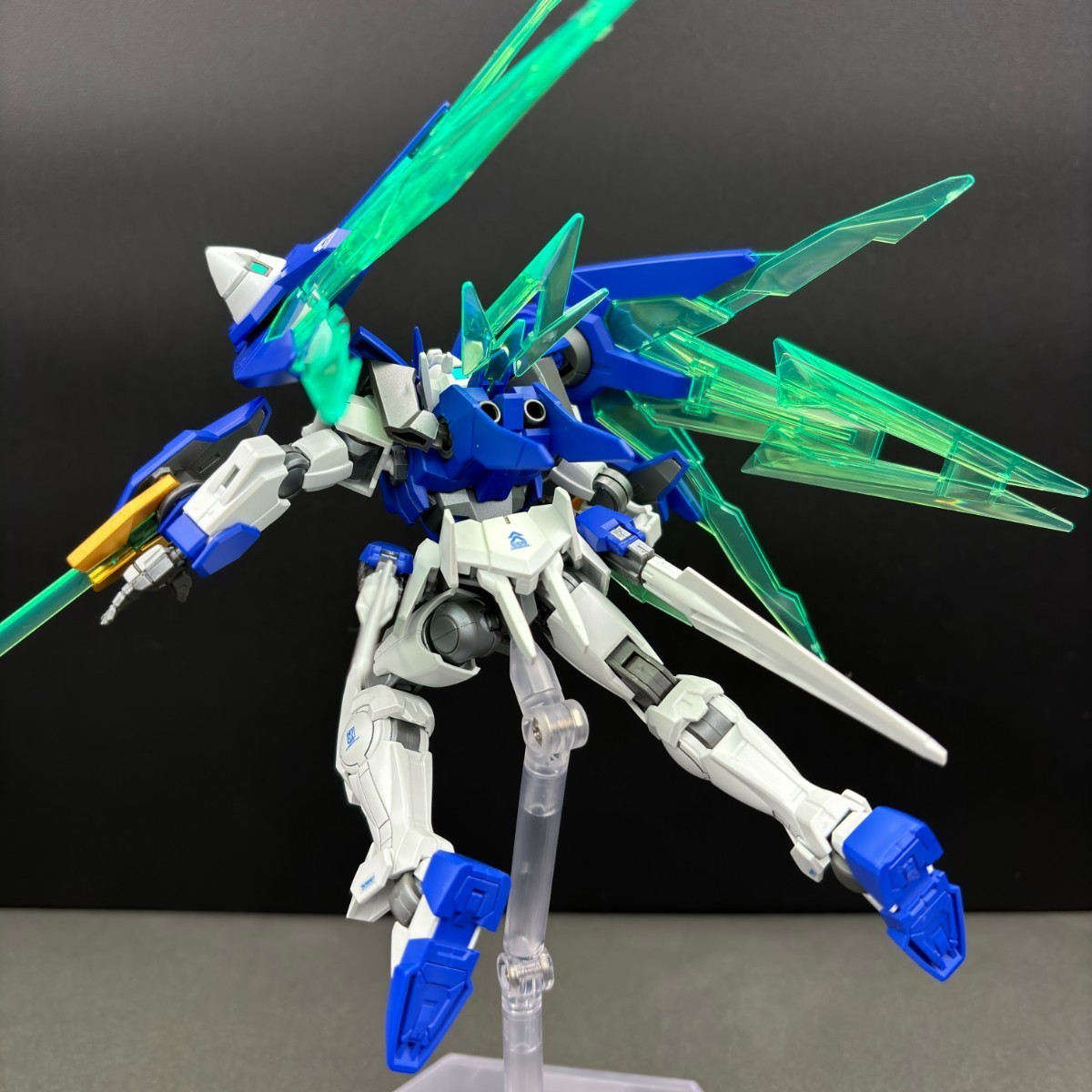 HG1/144 ガンダムダブルオーダイバーアーク 全塗装完成品 小改修 デカール貼り ガンダムビルドメタバース GUNDAM OO DIVER ARC_画像6