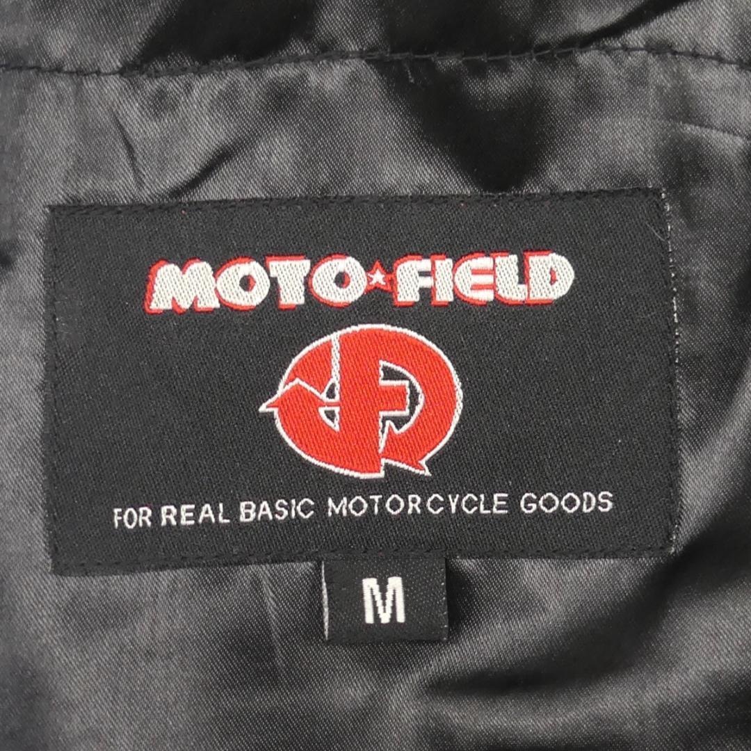 即決★MOTO FIELD★メンズM レザーライダースジャケット モトフィールド 本革 シングル 立襟 本皮 パンクロック ツーリング_画像6